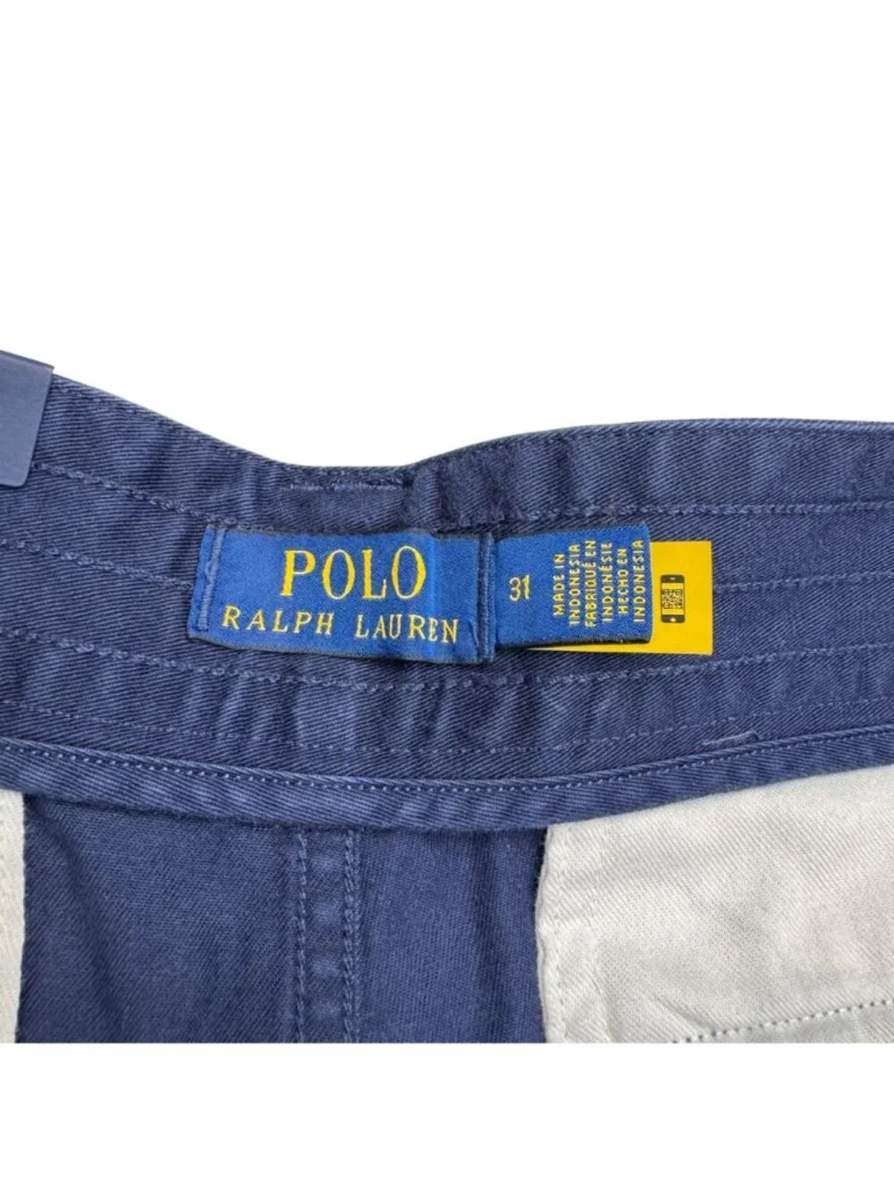 NWT $98 Polo Ralph Lauren Men's Navy Cargo Shorts 100% Cotton, Size 31